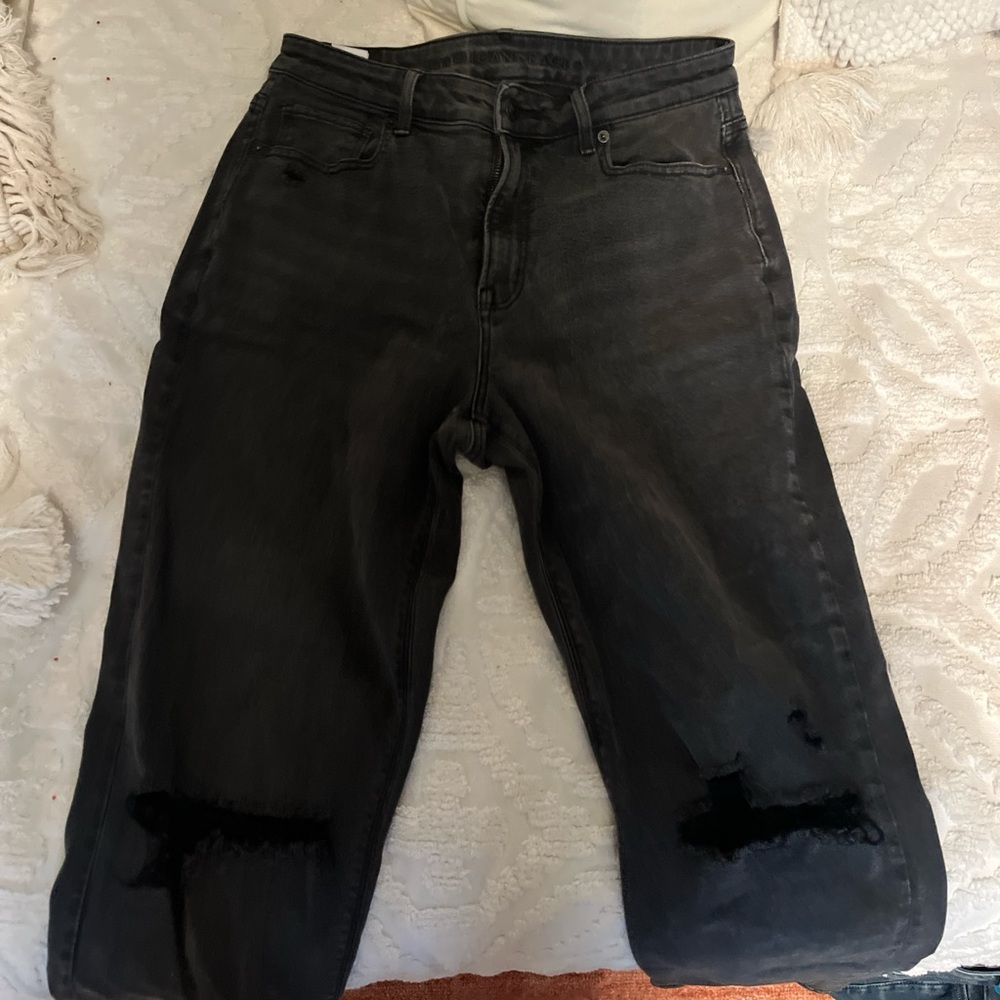 American Eagle Outfitters Black Boyfriend Jeans